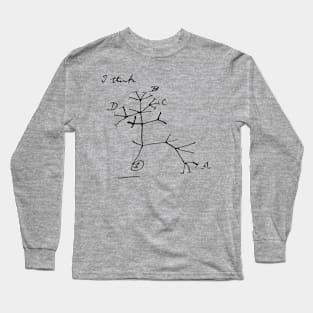 Darwin's I Think Evolutionary Tree Long Sleeve T-Shirt